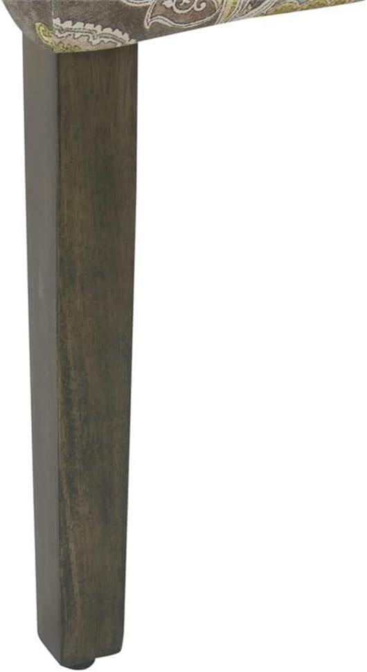 HomePop Parsons Classic Upholstered Accent Dining Chair, Set of 2, Multicolor Gray Floral