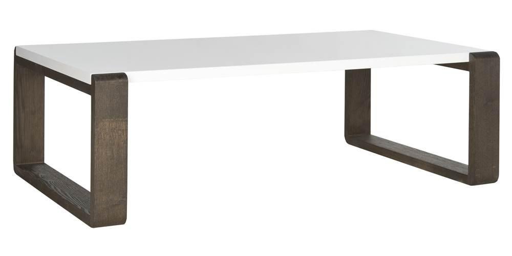 Bartholomewith Coffee Table - White/Grey - Safavieh
