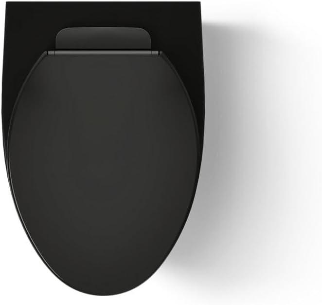 Veil Wall-Hung Compact Elongated Toilet, Dual-Flush