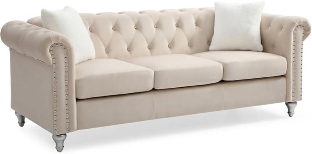 Glory Furniture Bailey 65'' Velvet Loveseat