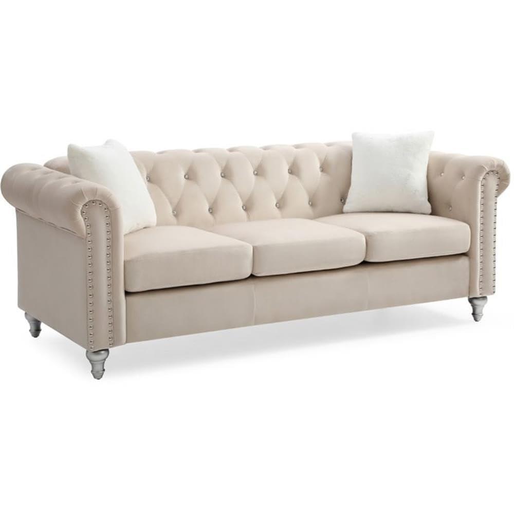Glory Furniture Bailey 65'' Velvet Loveseat