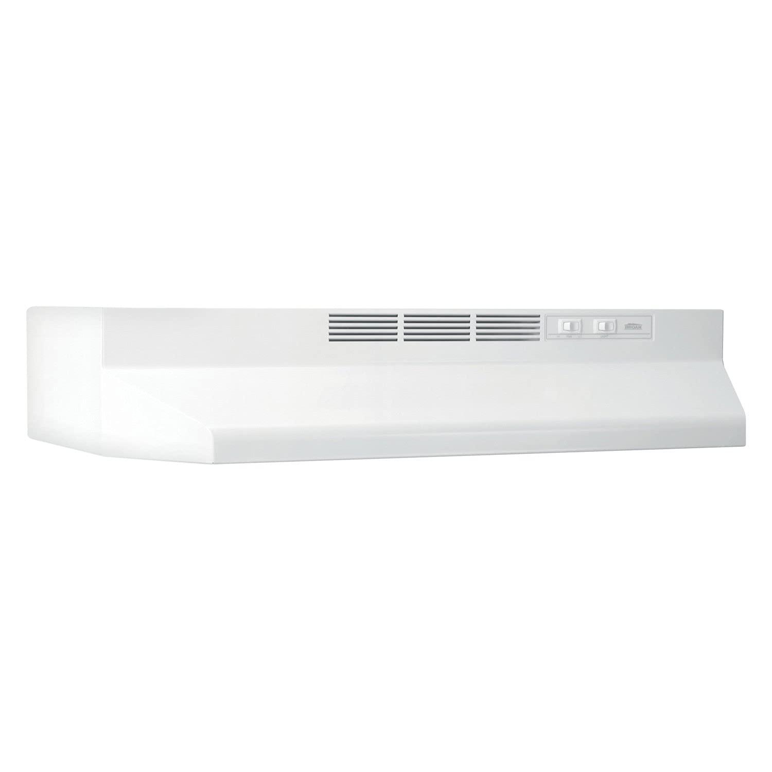 Broan NuTone 30" Stainless Steel Ductless (Non-Vented) Under Cabinet Range Hood with Charcoal Filter
