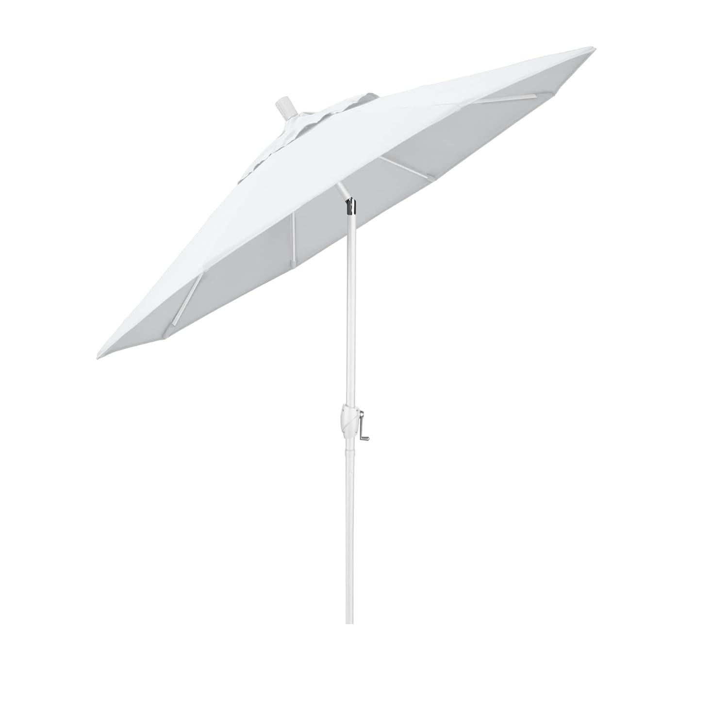 California Umbrella 7.5' Patio Umbrella in Olefin White/Matted White