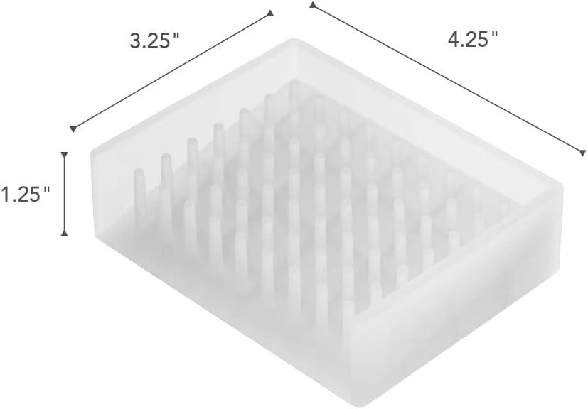 Yamazaki Home Yamazaki Home Self Draining Soap Tray - Floating Holder Dish For Sink, Silicone, No Assembly Req.
