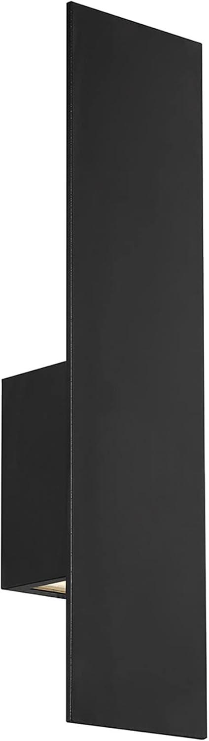 WAC Lighting Icon 20" 2-Light Aluminum Indoor and Outdoor Wall Light in Black
