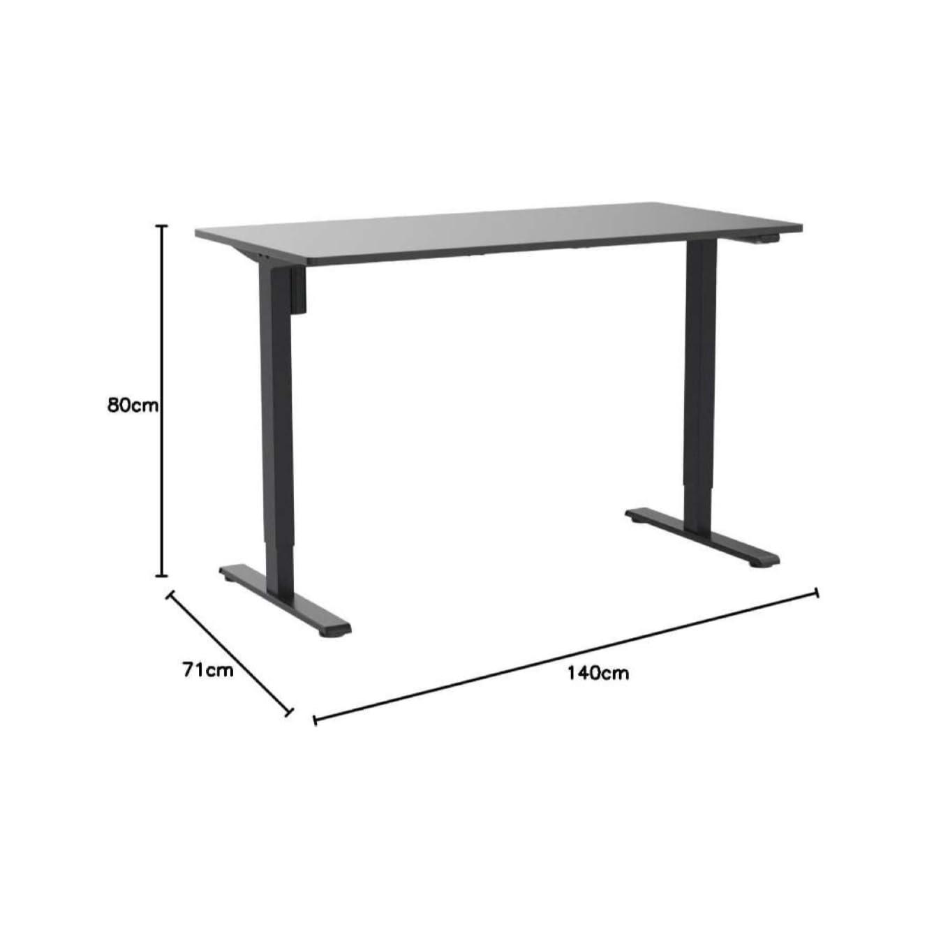 FLEXISPOT EN1 Whole Piece Standing Desk 55 x 28 Inches Stand Up Desk Workstation Home Office Computer Height Adjustable Desk (Black Frame + 55" Black Top, 2 Packages)