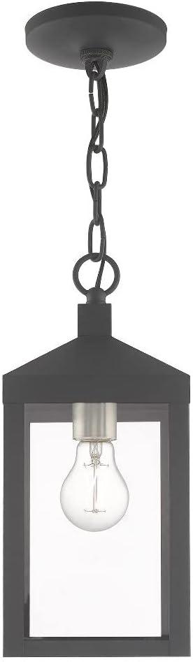 Livex Lighting - Nyack - 1 Light Outdoor Pendant Lantern in Mid Century Modern