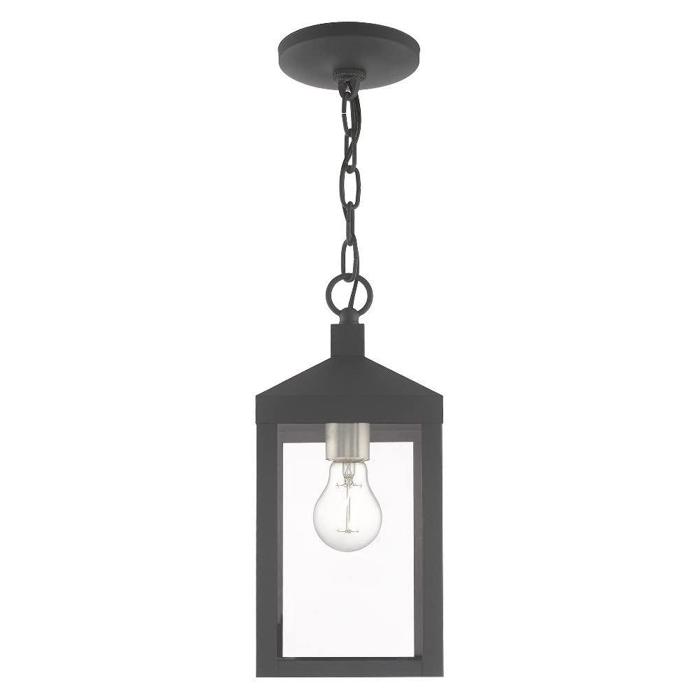 Livex Lighting Nyack 1 - Light Pendant in  Brushed Nickel