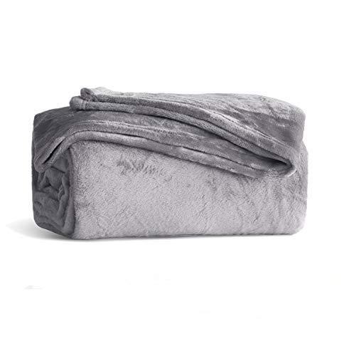 Fleece Blanket King Size Grey Lightweight Super Soft Cozy Luxury Bed Blanket Microfiber