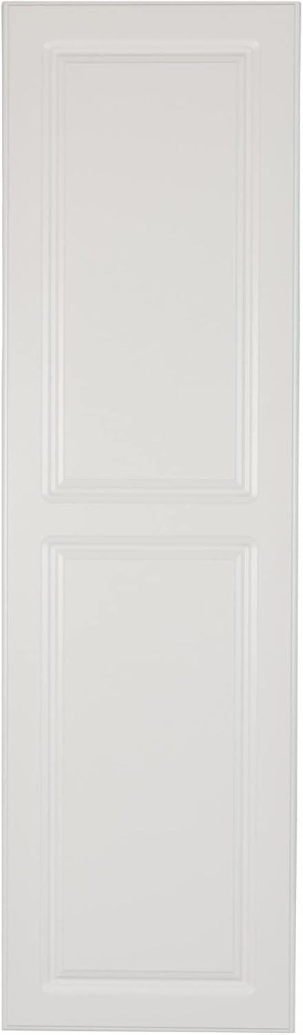 Iron-A-Way AE-42-L Ironing Center - 42 Inch Built-in Swiveling Ironing Board with Electric System, Light and Timer - Left Hinged Door - Flat White