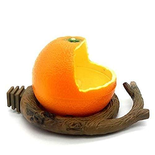 Birds Feeder Bowl,Bird Food Feeding Bowl Feed Cup for Small Parrots Cockatiels Conure Hamster Small Animal Drinking Water Container for Birds Cage Accessories,Orange