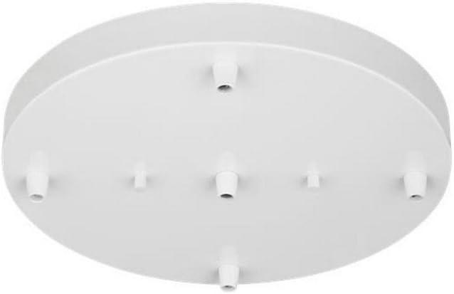 Generation Lighting 7449405-15 Hanging Globe Five Light Cluster Canopy, White Finish
