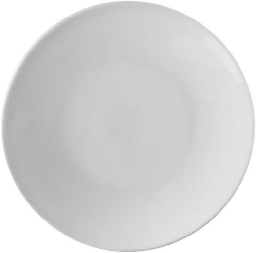 White Round Porcelain 6.5" Bread & Butter Plates, Set of 6