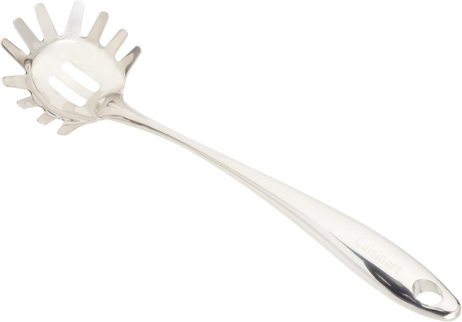 Elegant Stainless Steel Hollow Handle Pasta Server