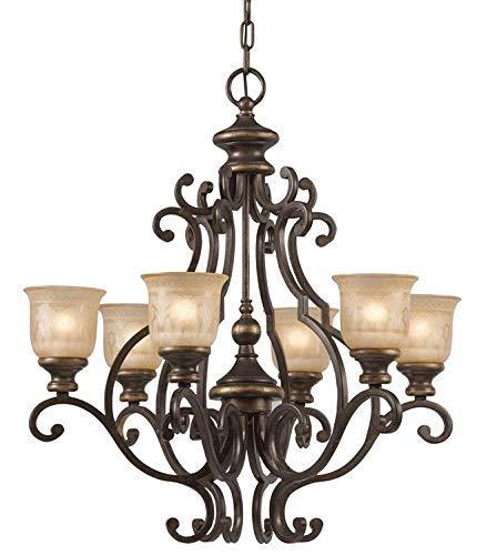 7416-BU-Crystorama Lighting-Norwalk - Six Light Chandelier     -Traditional Installation