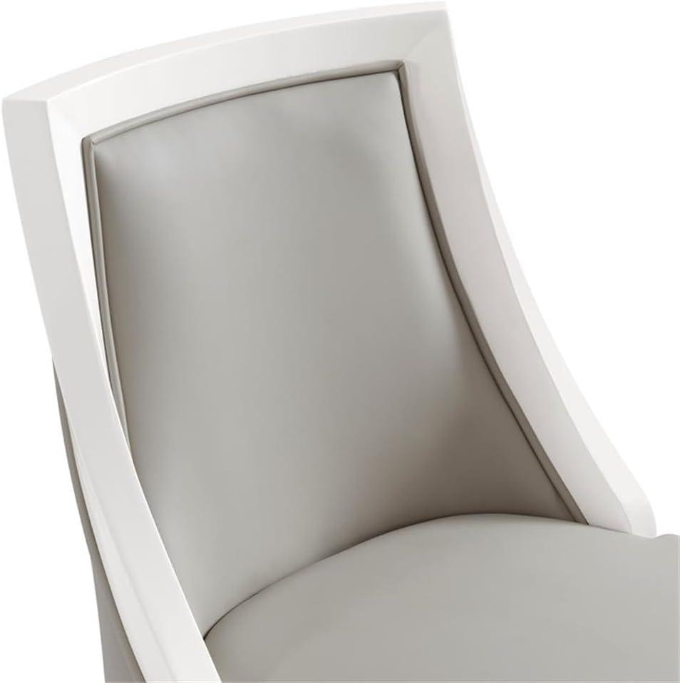 Alaterre Ellie Upholstered Swivel Bar Stool Chairs with Padded Seat and Back, Rubberwood Frame with Metal Kick Plate