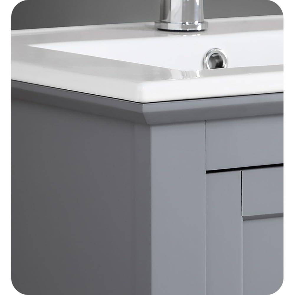 Fresca Manchester 24" Freestanding Single Sink Bathroom Vanity with Integrated Sink (Faucet Not Included)