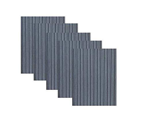 Corrugated Metal Wainscoting Wall Panel 5-Pack - Antique (Grey) - 36" Height