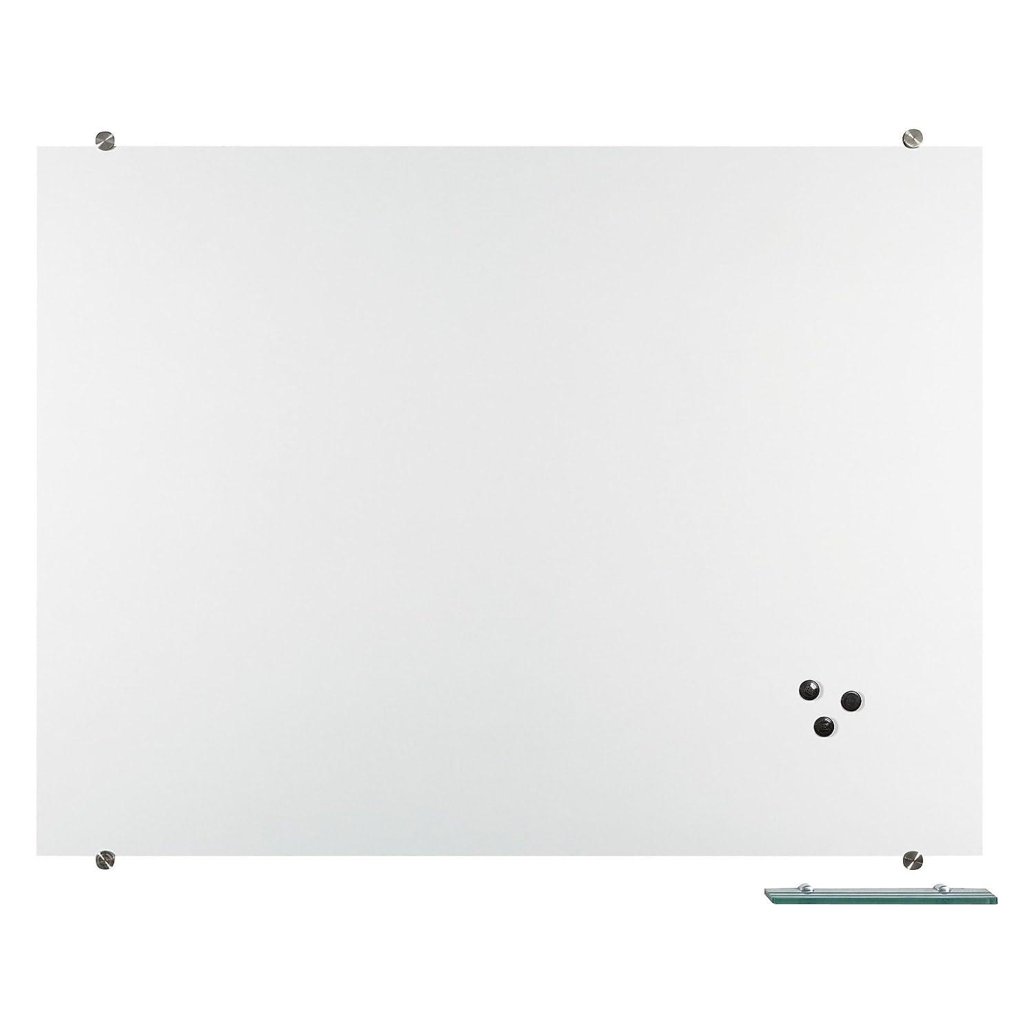 MooreCo Visionary Magnetic Wall Mounted Glass Dry Erase Board