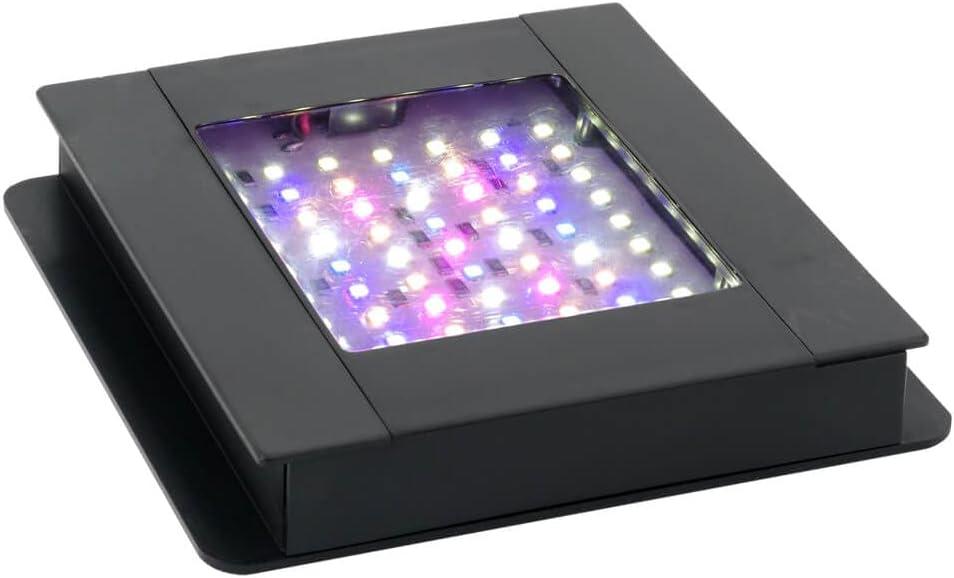 Black Aluminum LED Aquarium Light with Bluetooth, 15 Watts