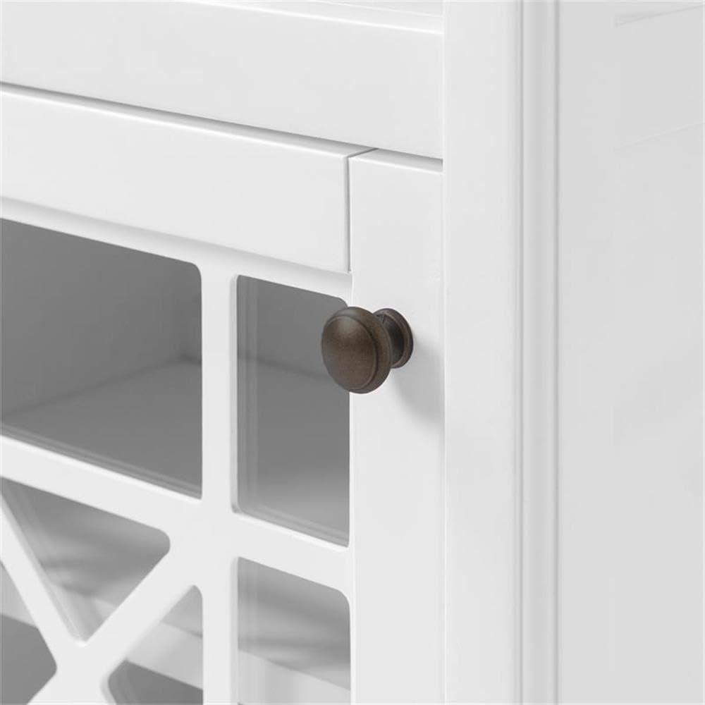 Rosalind Wheeler Hembree 17"W 58"H Traditional Style Free-Standing Bathroom Cabinet With Storage Hutch