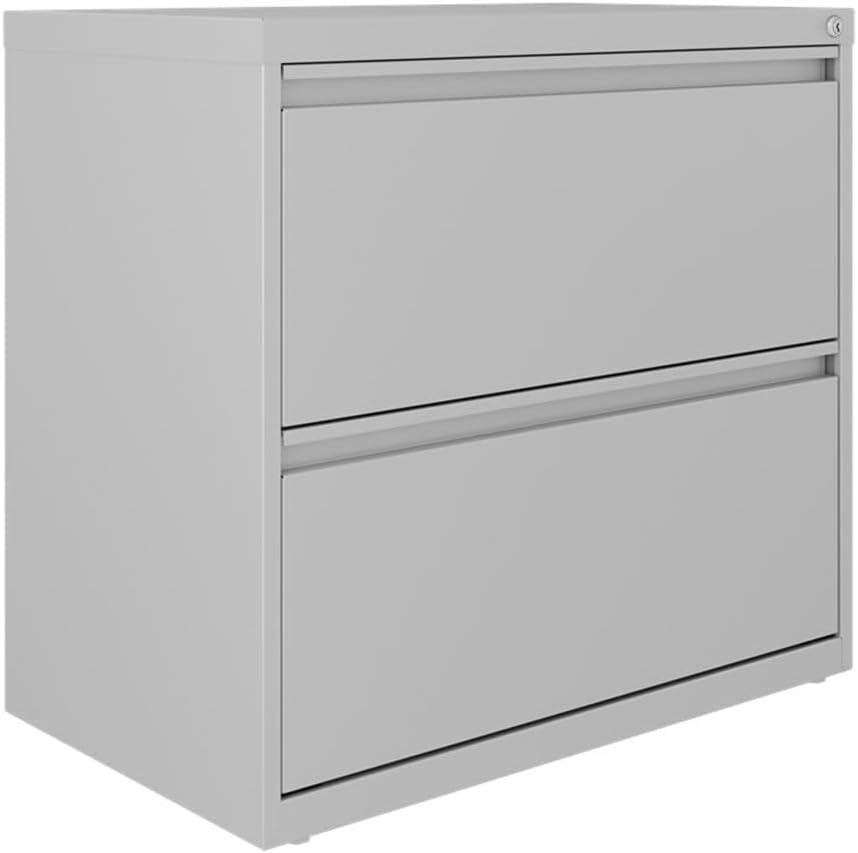 Hirsh 30 inch Wide 2 Drawer Lateral 101 File Cabinet for Home or Office, Black