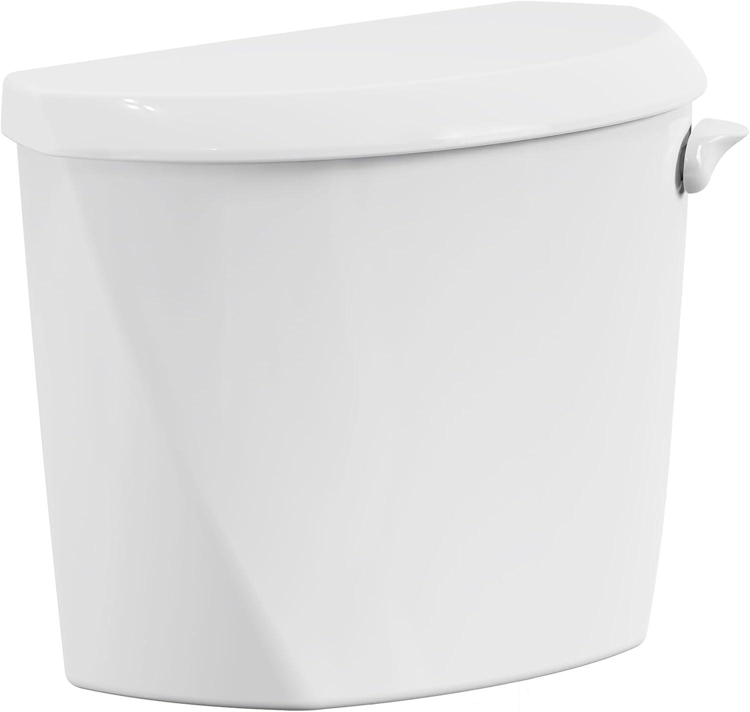 White Vitreous China Water-Saving Toilet Tank