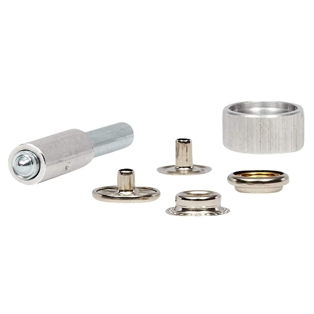 Arrow GSFK6 3/8" & 1/2", Screw Snap Fastener Kit, Brass Construction, 6-Pack