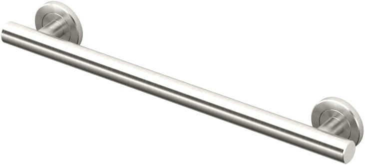 Latitude II Stainless Steel Wall Mount Grab Bar | ADA Compliant Safety Bar For Bathroom