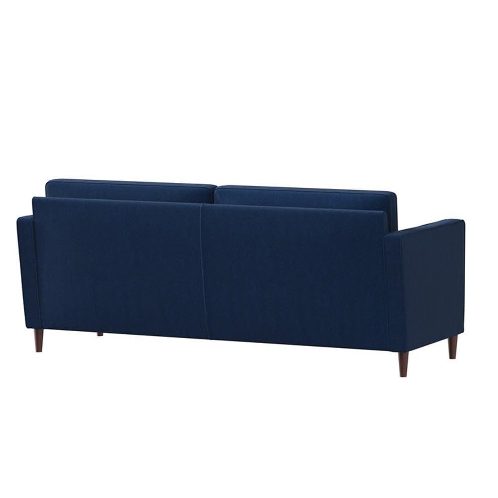 LifeStyle Solutions Jareth Sofa in Navy Blue Fabric Upholstery