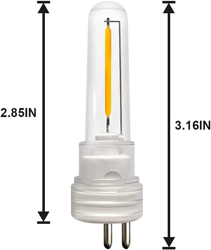 DGE S14 LED Bulb 6 Pack String Light Bulbs 1.5 Watt Replacement Light Bulb, Shatter-Proof and Waterproof IP65