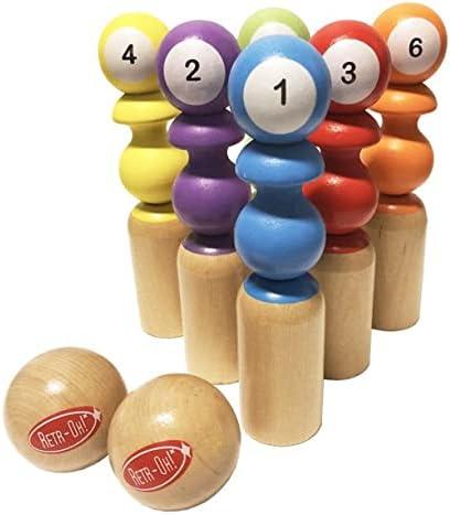 Fun2Give Solid Wood Bowling