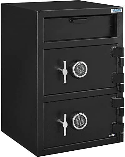Ningbo Safewell 493491 Global Industrial B-Rate Depository Safe Front Loading with 2 Doors, Digital Lock - 20 x 20 x 30 in.