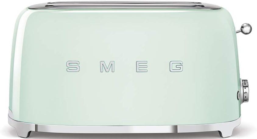 SMEG Pastel Green 4-Slice Long Slot Retro Toaster