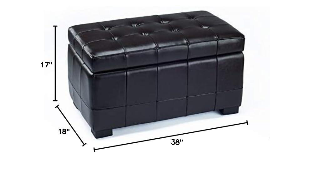 Manhattan Small Storage Ottoman - HUD4201 - Saddle - Safavieh Couture