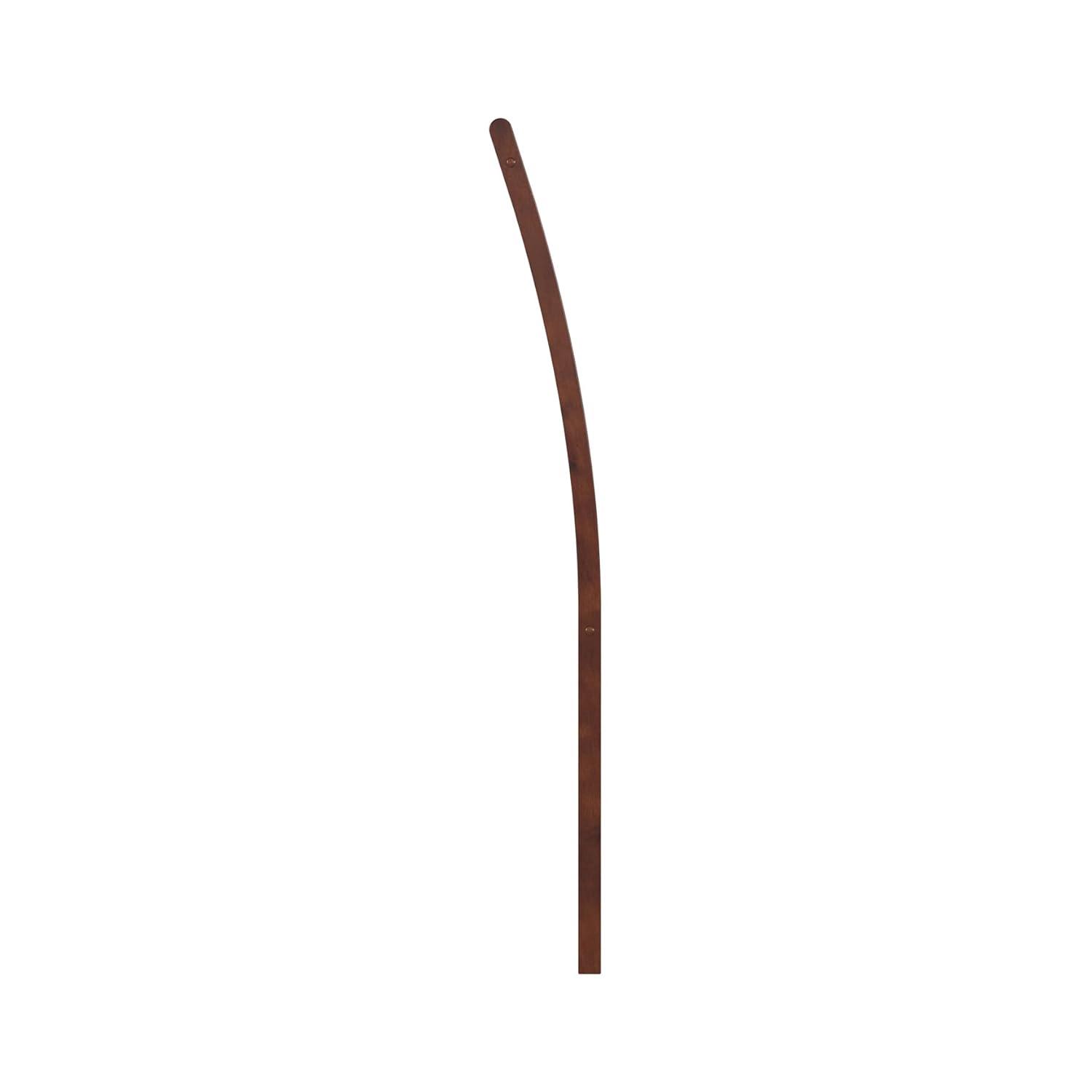 Solid Wood Slat Headboard - Sleigh Design Bed Frame - Walnut Finish - Full, Queen, King Sizes