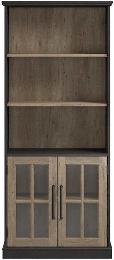 Westbrook 5 Shelf Bookcase with Glass Doors by Bush Furniture