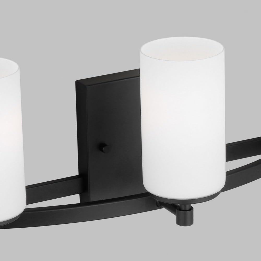 Generation Lighting Alturas 22-in 3 -Light Matte Black Modern/contemporary Vanity light