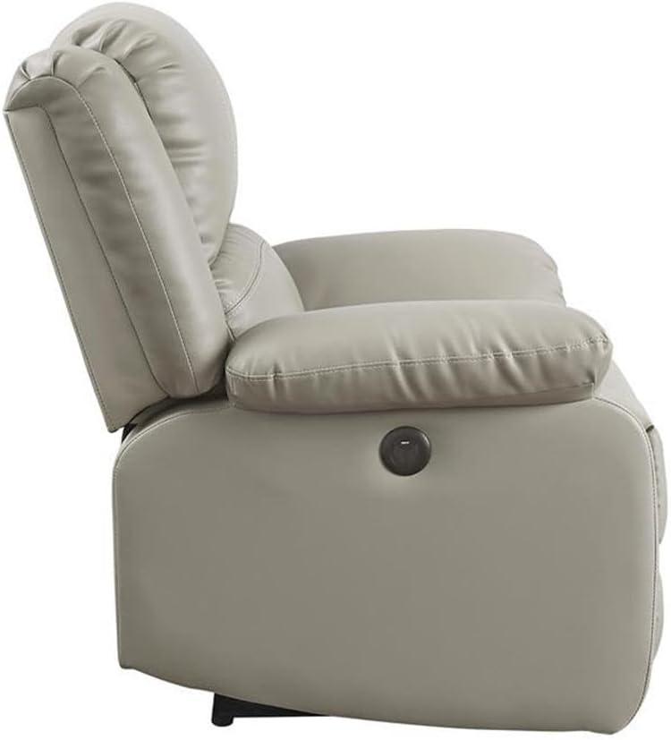 Acme Zuriel Power Motion Loveseat in Beige PU-Color:BeigeMaterial