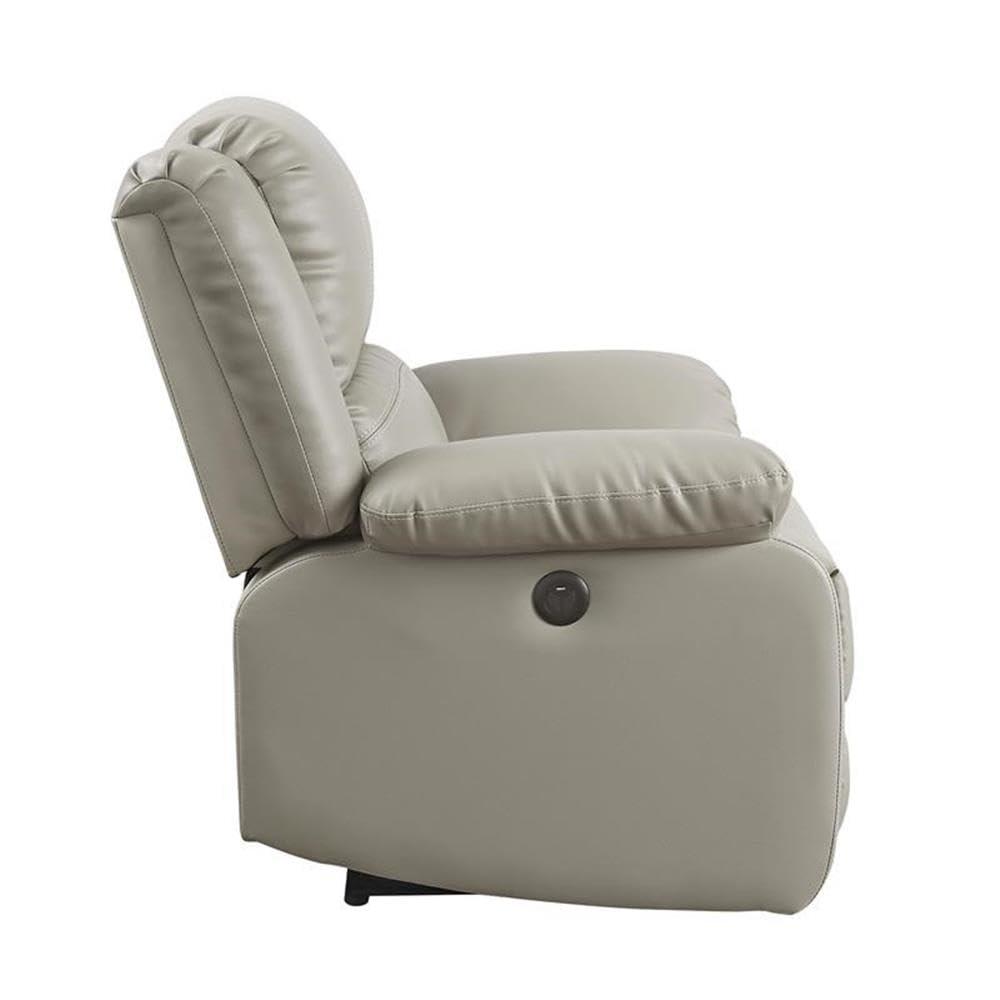 Acme Zuriel Power Motion Loveseat in Beige PU-Color:BeigeMaterial