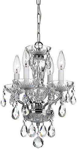 Crystorama Lighting - Traditional Crystal - 15 Inch 4 Light Chandelier-Italian