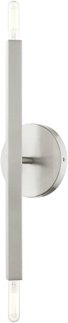 Livex Lighting Moco 2 - Light Wall Light in  Brushed Nickel