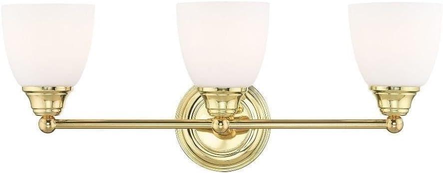 Livex Lighting Somerville 3 - Light Vanity in  Polished Brass