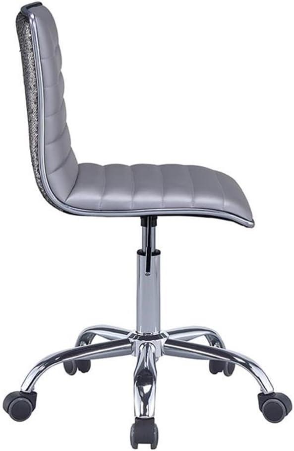 ACME Alessio Office Chair in Silver and Chrome