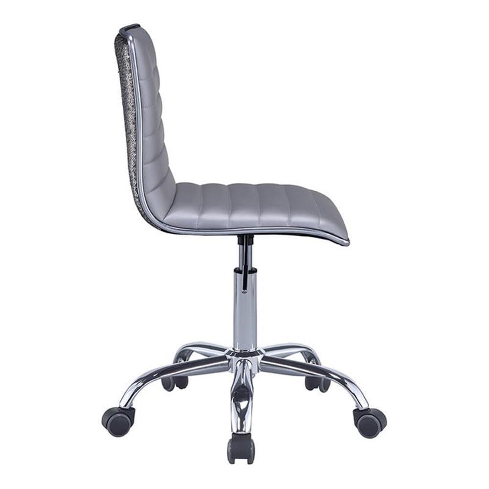 ACME Alessio Office Chair in Silver and Chrome