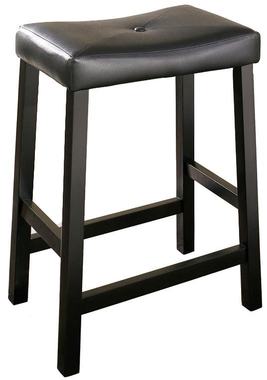 Oxford Kitchen Island with 2 Upholstered Saddle Stools Black - Crosley: Pass-Through Storage, Towel Bars, Wood Veneer
