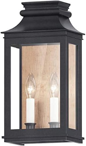 Maxim 40914Cl Savannah 2 Light 15" Tall Outdoor Wall Sconce - Antique Copper / Black Oxide