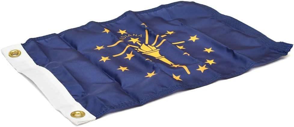 Taylor Made Boat Indiana State Flag 93100 | Nylon Blue Yellow