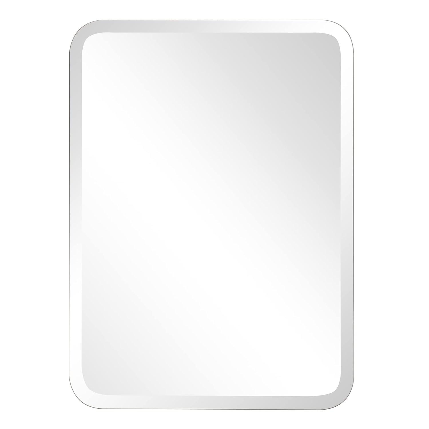 Howard Elliott 30"x22" Rectangular Frameless Beveled Wall Mirror