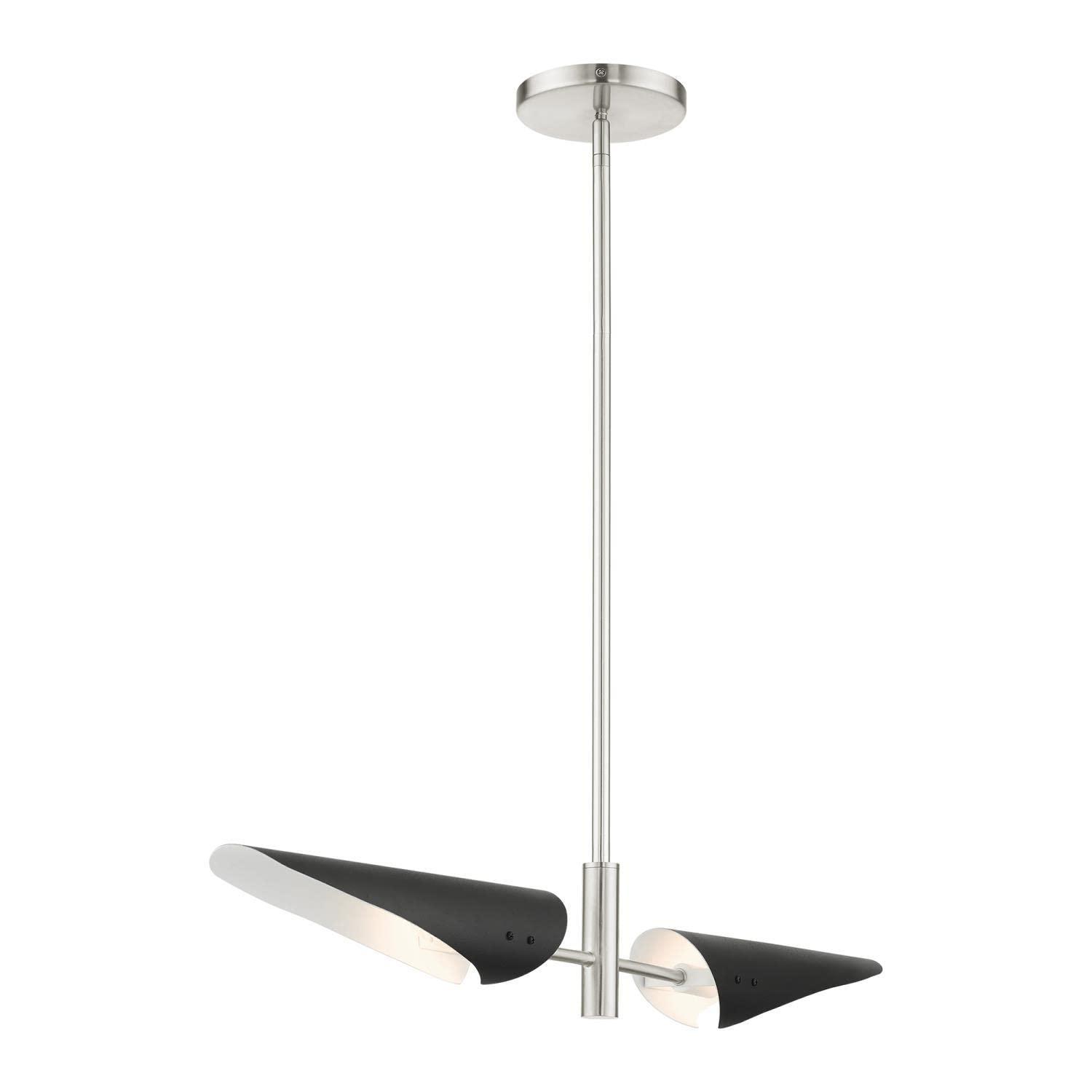 Livex Lighting Capistrano 2 - Light Chandelier in  Brushed Nickel